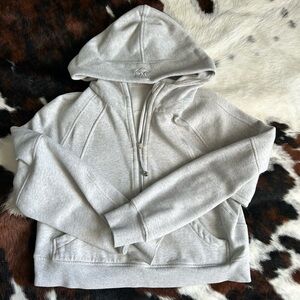 Gray Lululemon Crop Scuba